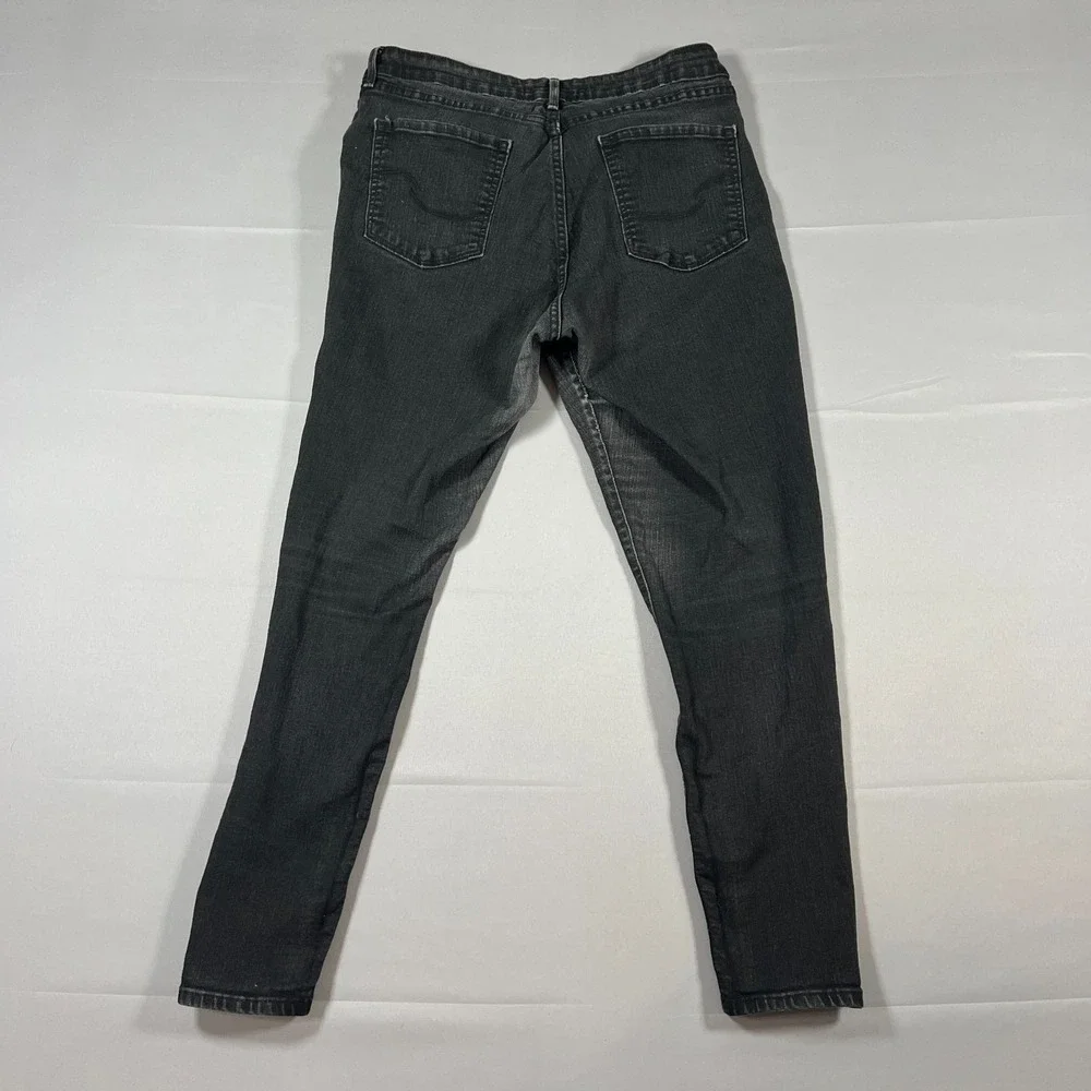 Levi Strauss Signature Skinny Jeans Womens 16M Black Cotton Stretch High Rise